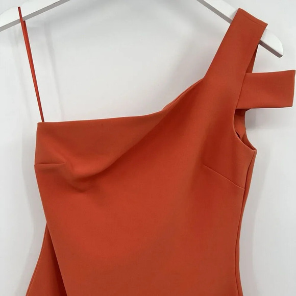 Likely Orange One-Shoulder Bodycon Mini Dress - Picture 4 of 10